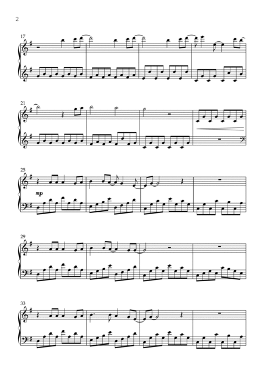 A Million Dreams A Million Dreams Piano Solo scores gallery preview page 2