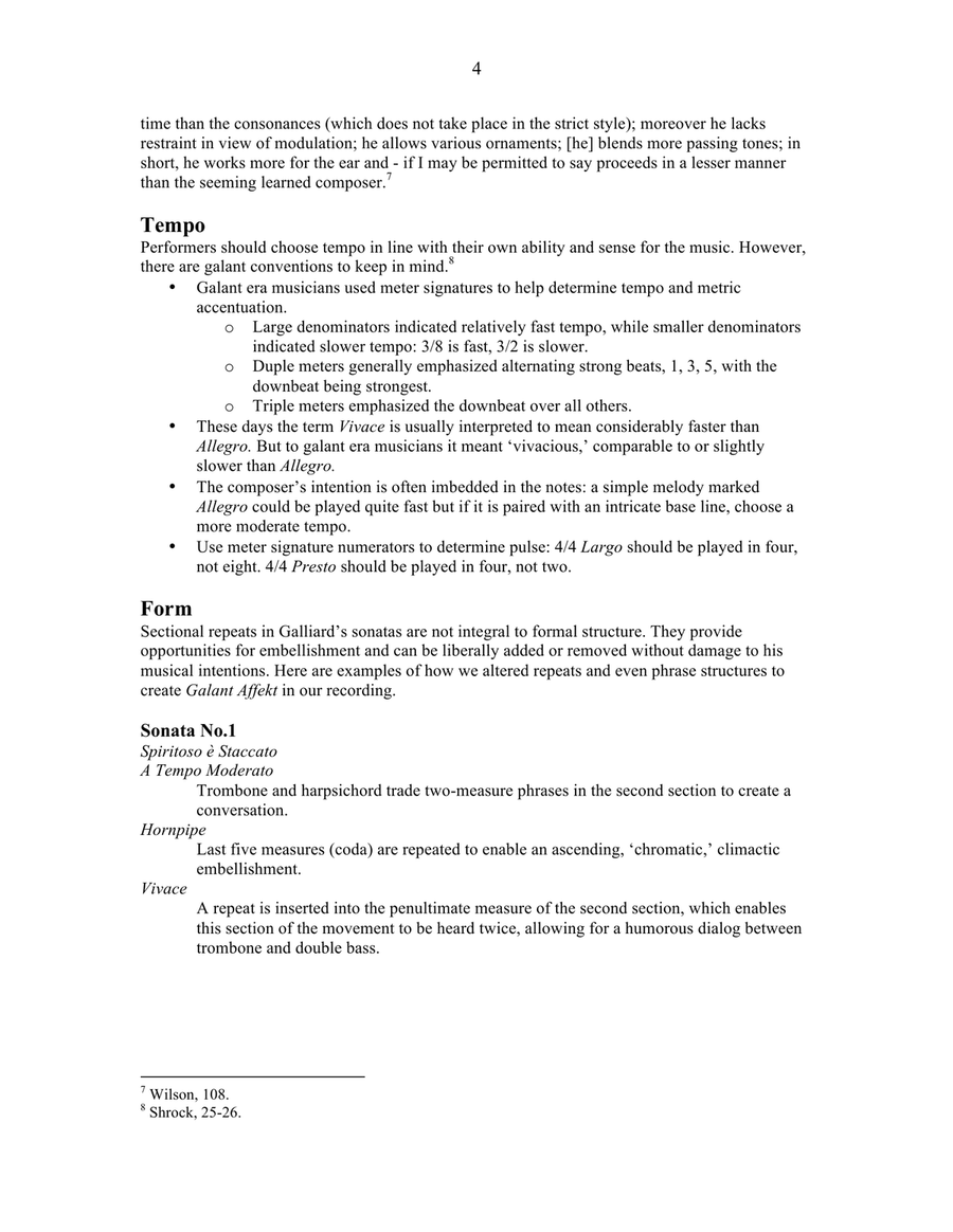 Six Sonatas for Trombone and Keyboard Trombone Duet scores gallery preview page 4