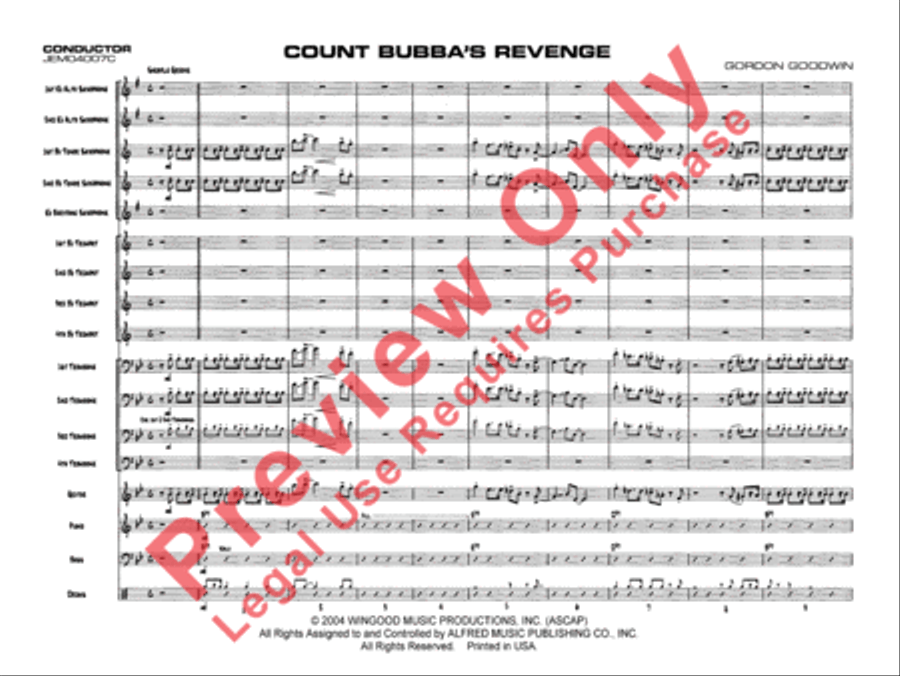 Count Bubba's Revenge Jazz Ensemble scores gallery preview page 3