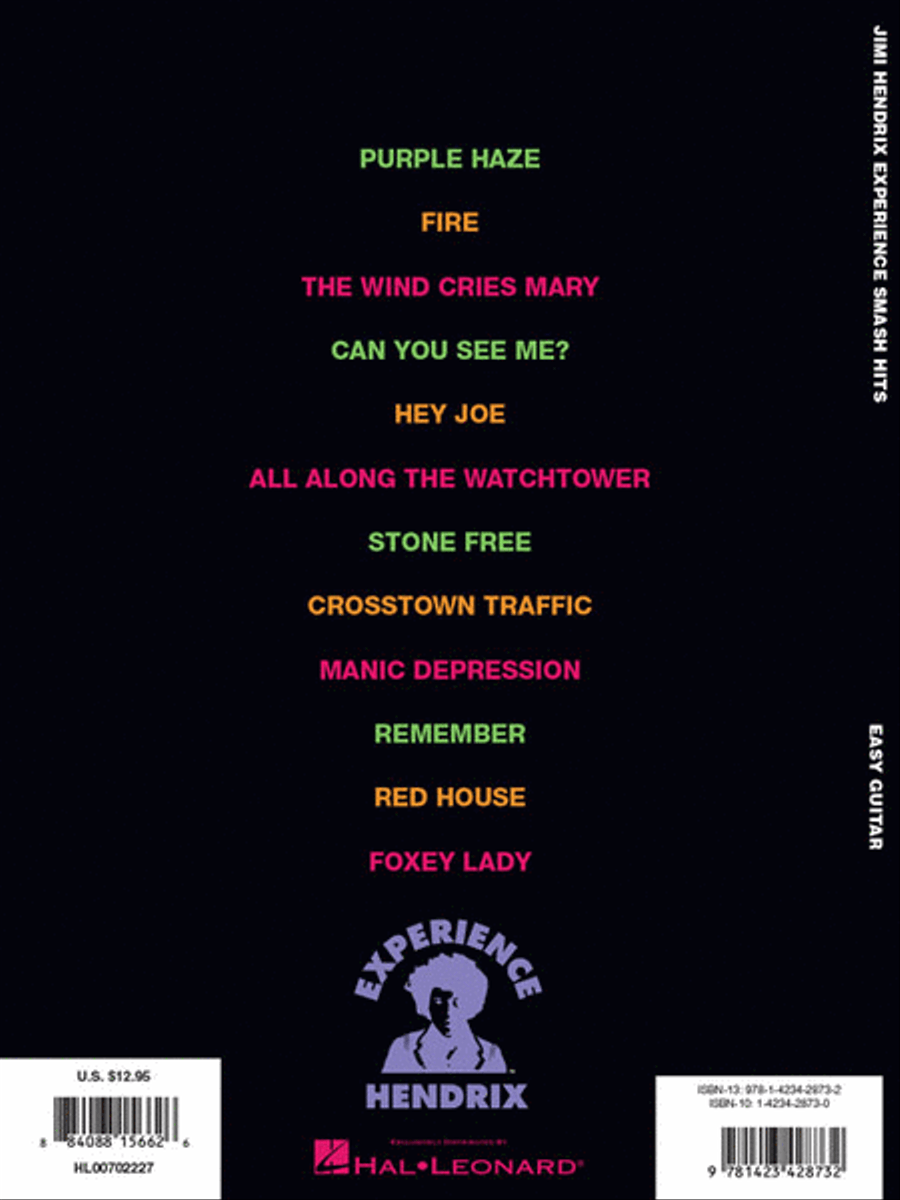 Jimi Hendrix – Smash Hits Guitar Tablature scores gallery preview page 6