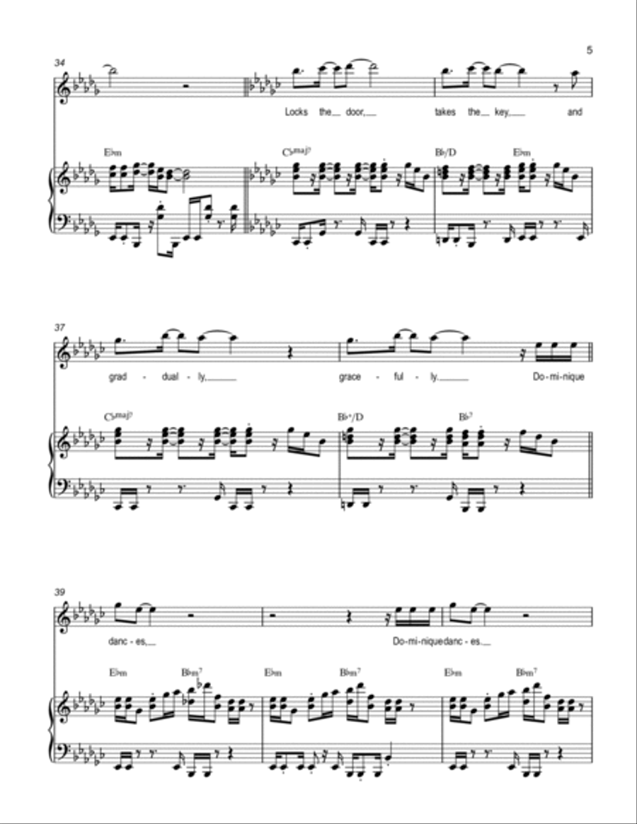Dominique Dominique Voice scores gallery preview page 5