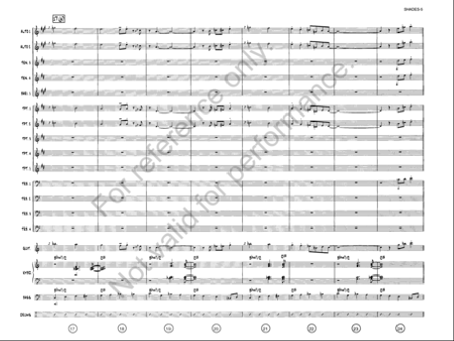 Shades On, Roof Down! Jazz Ensemble scores gallery preview page 4