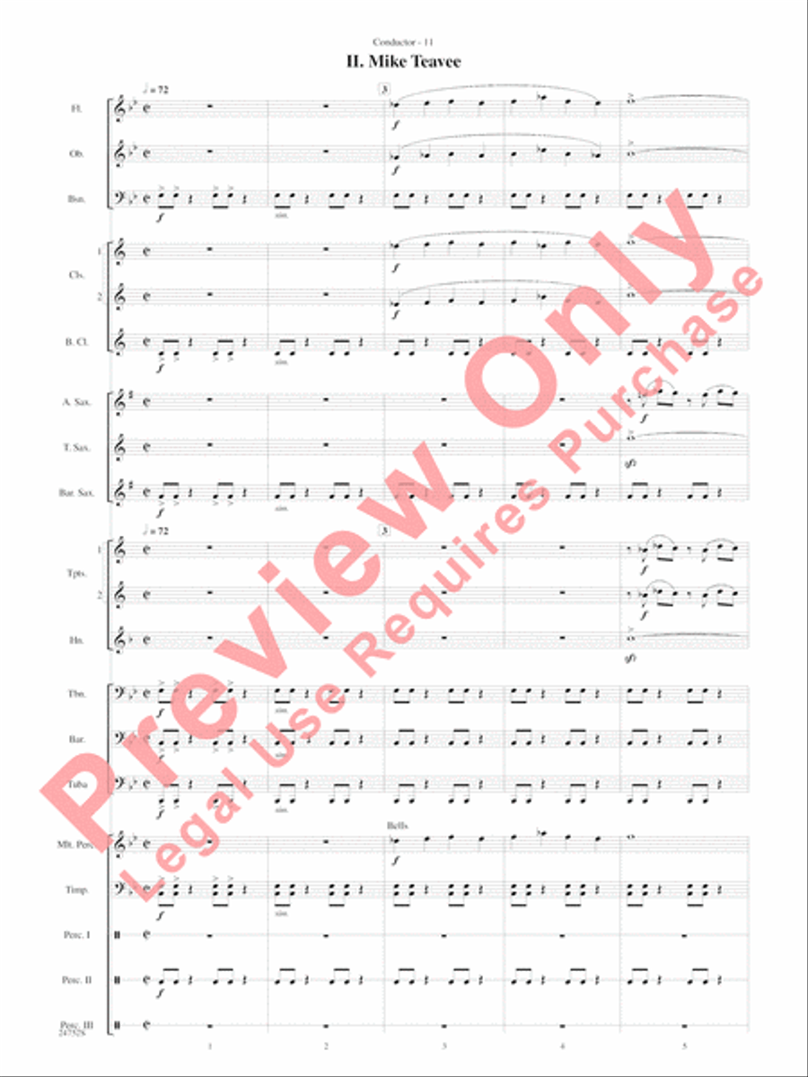 Charlie and the Chocolate Factory, Suite from Concert Band scores gallery preview page 14