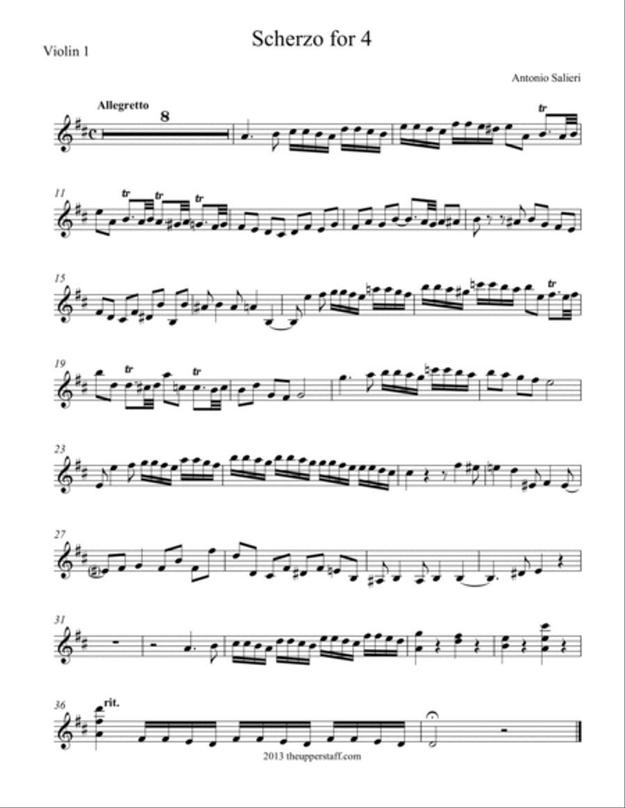 Scherzo for 4 String Quartet scores gallery preview page 4