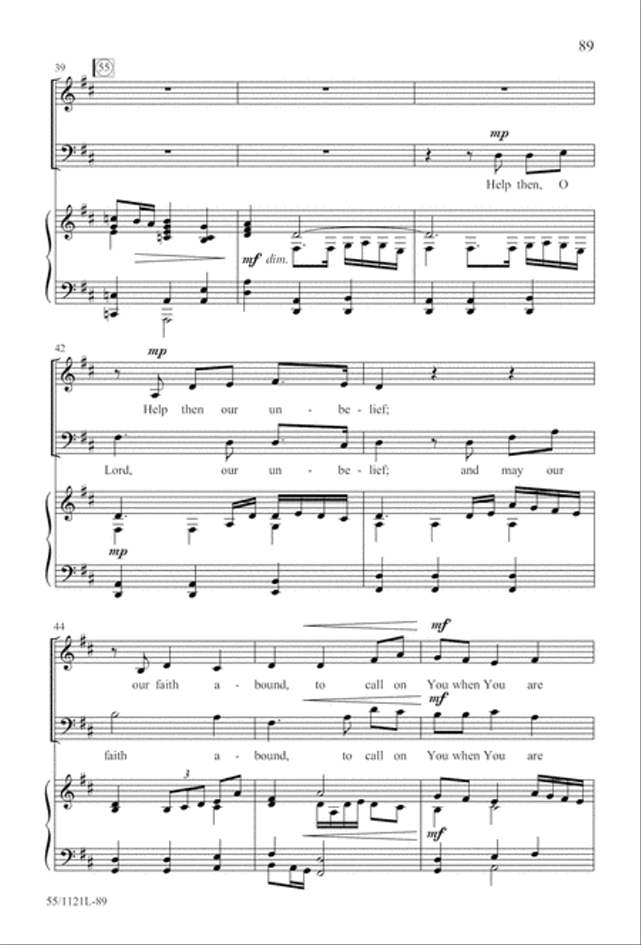 Touched by the Christ Touched by the Christ 3-Part scores gallery preview page 90