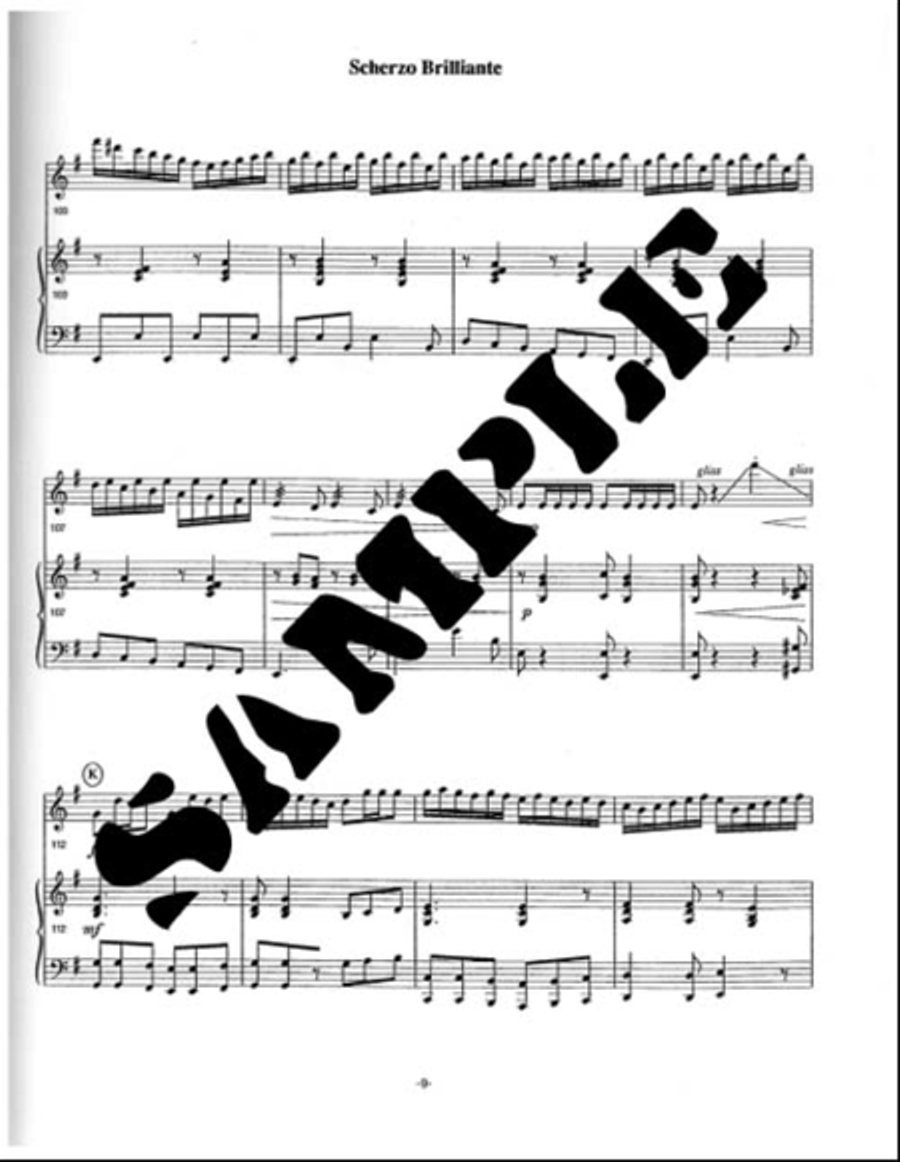 Scherzo Brilliante Piano Accompaniment scores gallery preview page 2