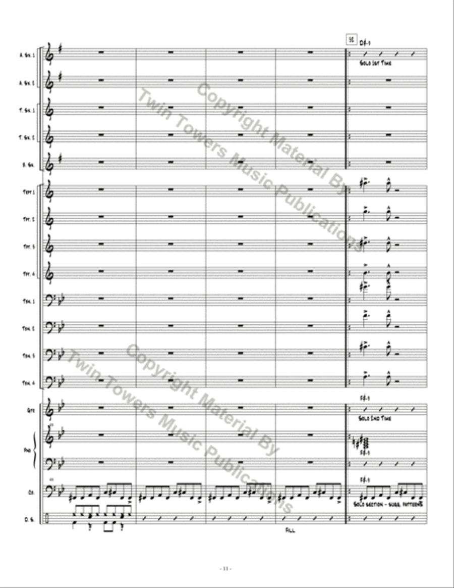 Espionage 1 Espionage 1 Jazz Ensemble scores gallery preview page 12