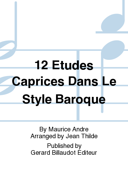 12 Etudes Caprices Dans Le Style Baroque
