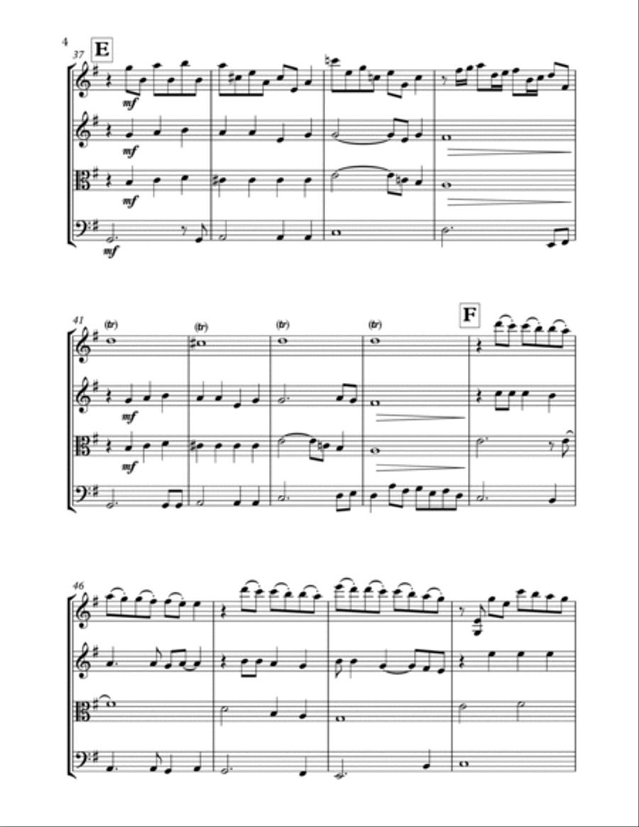 As Tears Go By String Quartet scores gallery preview page 6