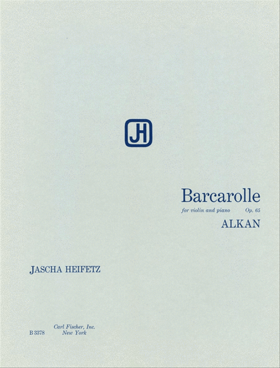 Barcarolle Barcarolle Violin Solo scores gallery preview page 1