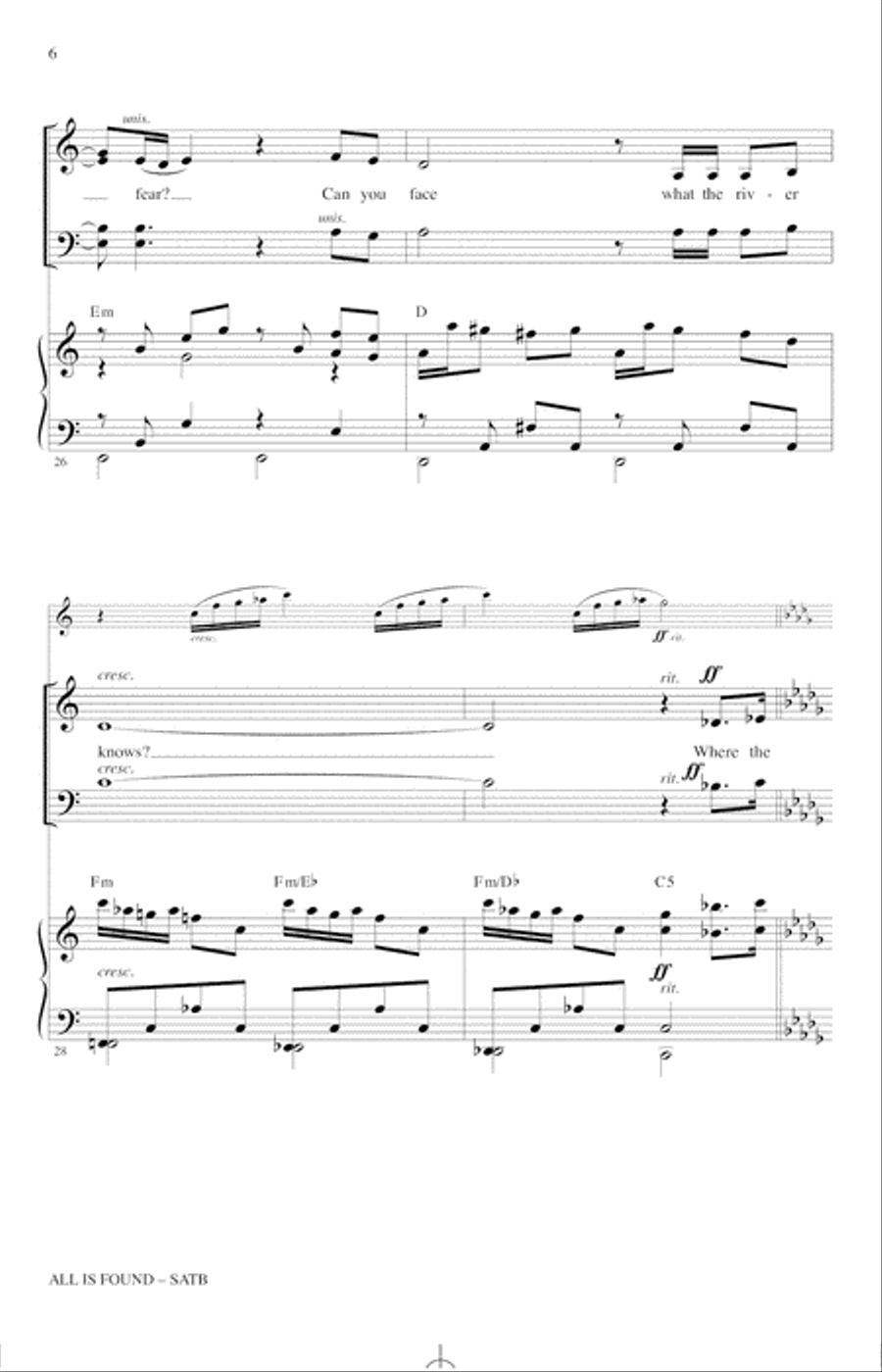 All Is Found (from Disney's Frozen 2) (arr. Mark Brymer) 4-Part scores gallery preview page 6