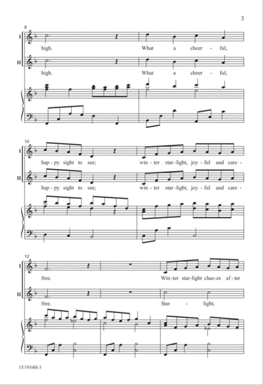 Winter Starlight 2-Part scores gallery preview page 3
