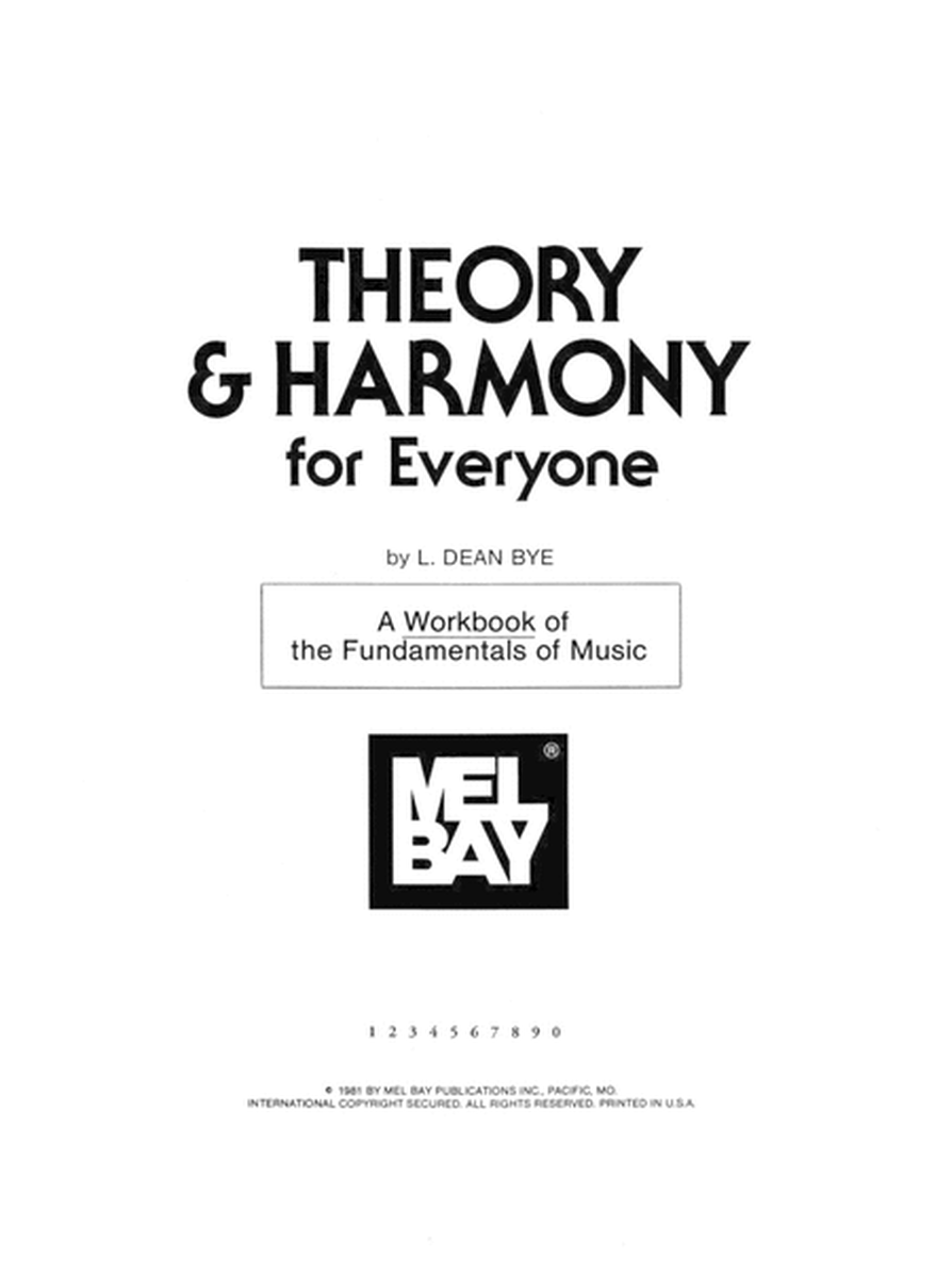 Theory & Harmony for Everyone