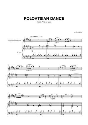 Book cover for Polovtsian Dance (from Prince Igor) (for Soprano Saxophone and Piano)