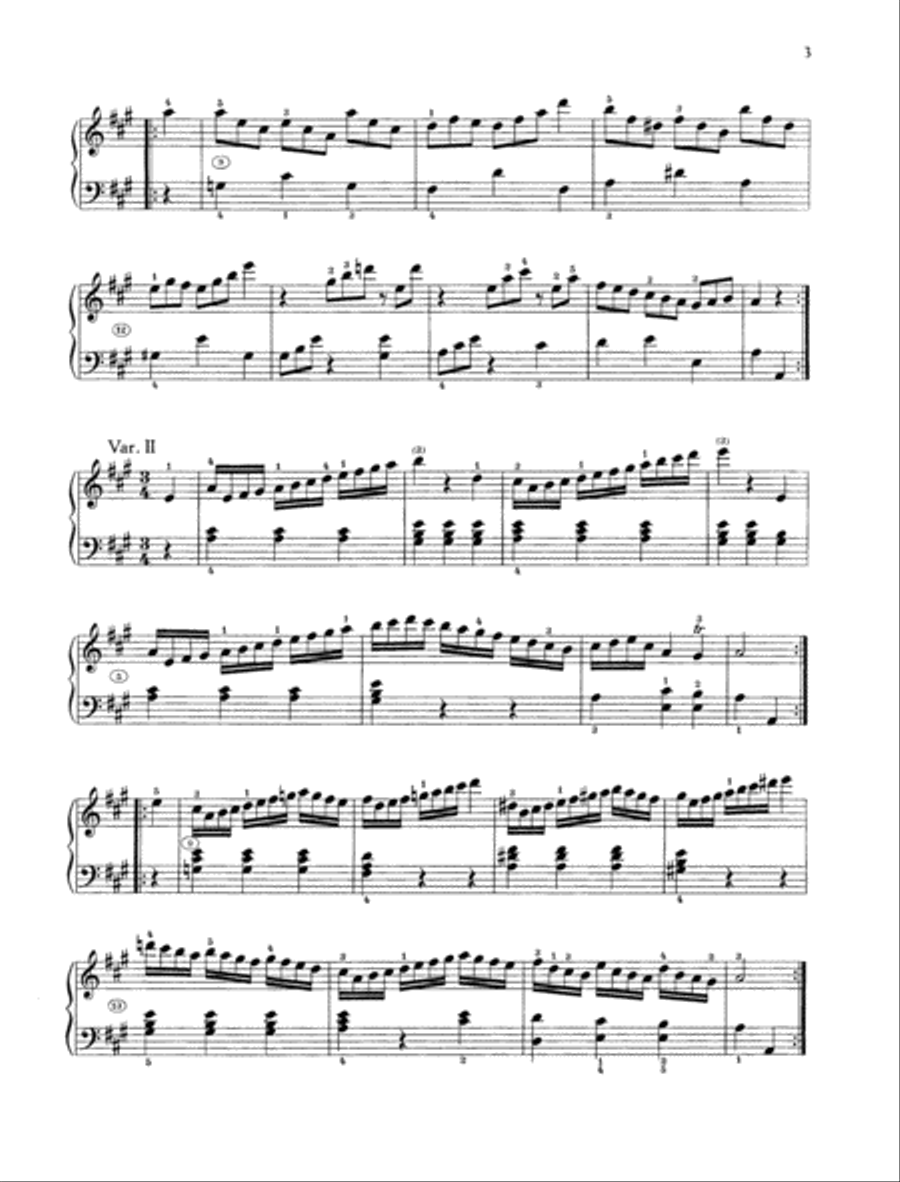 Aria with variations, Hob. XVII:2 Voice Solo scores gallery preview page 2