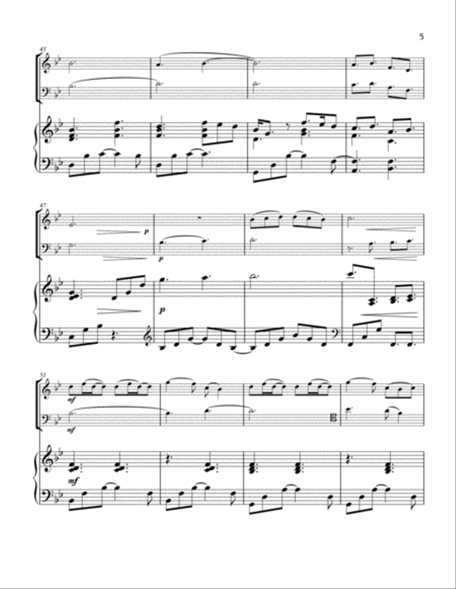 A Thousand Years Piano Trio scores gallery preview page 6