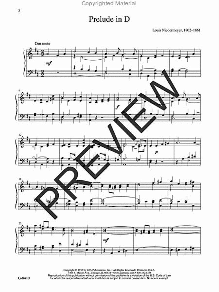 Processionals and Recessionals for Weddings and Other Occasions Organ scores gallery preview page 2