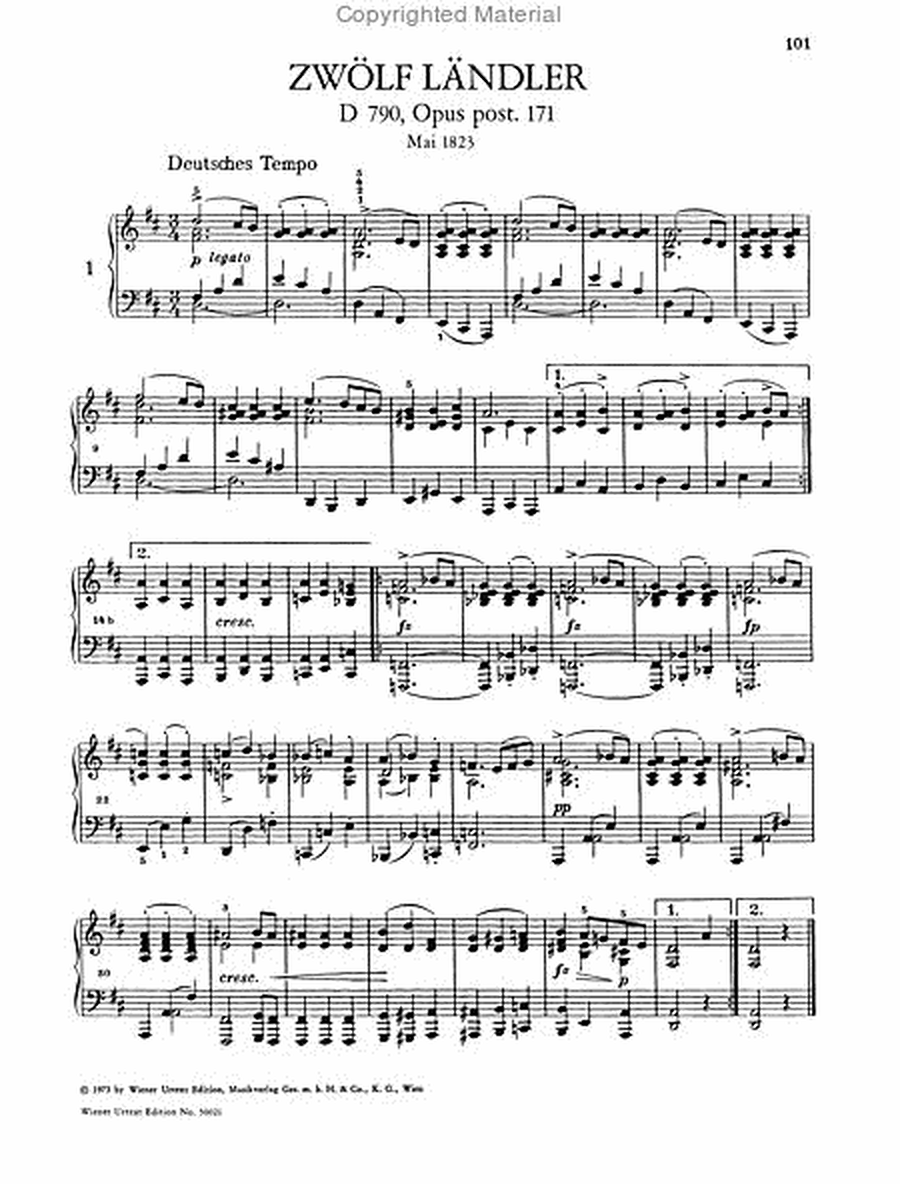 Complete Dances for Piano, Vol. 1
