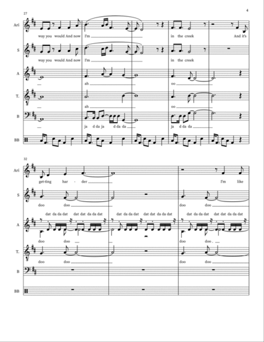Fallingwater 4-Part scores gallery preview page 4