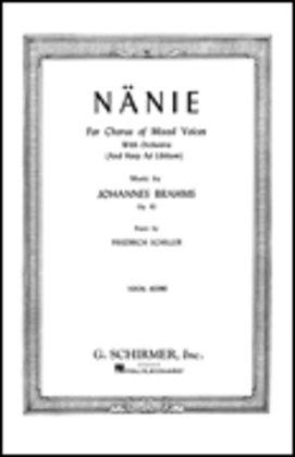 Book cover for Nänie, Op. 82