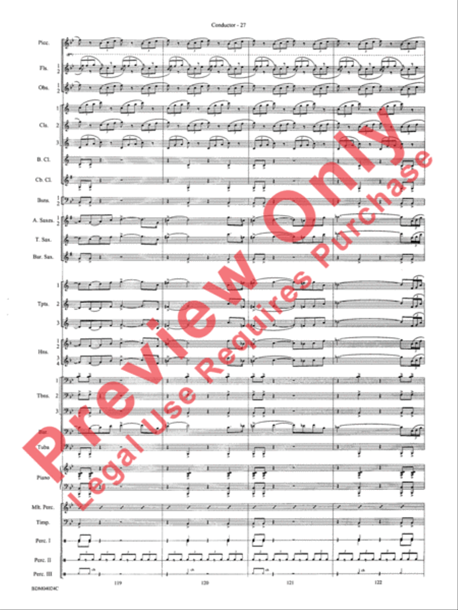 Ithaca (from The Odyssey (Symphony No. 2)) Concert Band scores gallery preview page 31