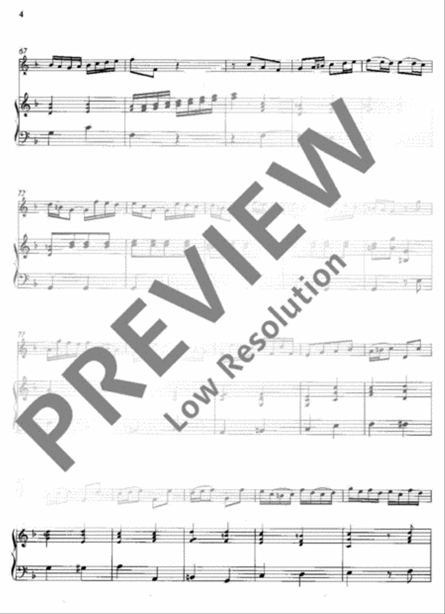 Concerto F major Soprano Recorder scores gallery preview page 7