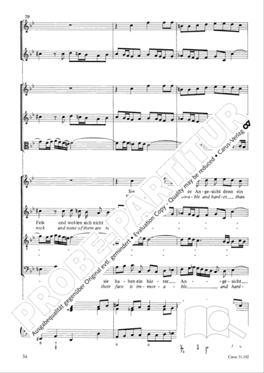 Lord God, your eyes are seeing truth in trusting (Herr, deine Augen sehen nach dem Glauben) ATB scores gallery preview page 35