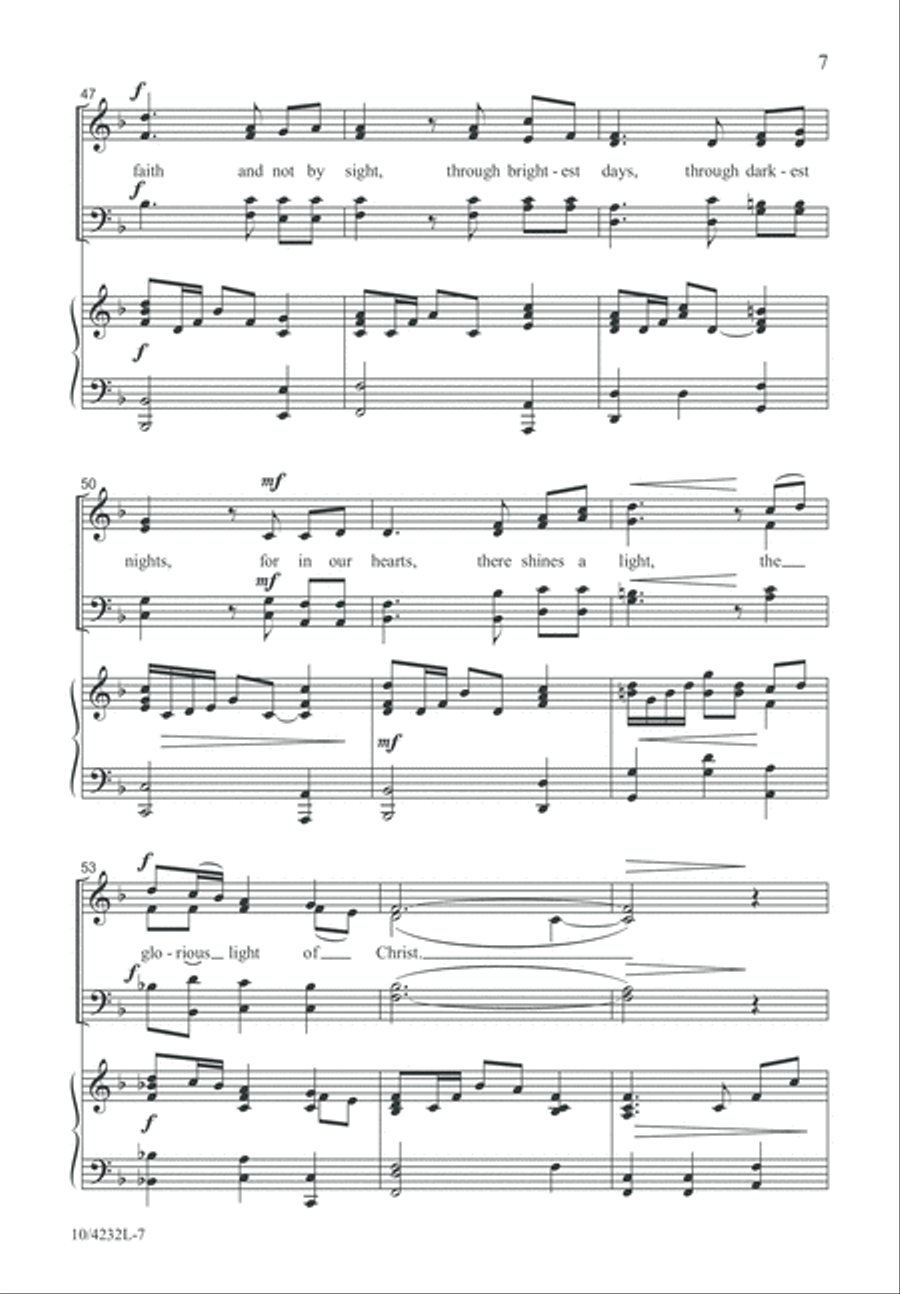 We Live by Faith We Live by Faith 4-Part scores gallery preview page 8