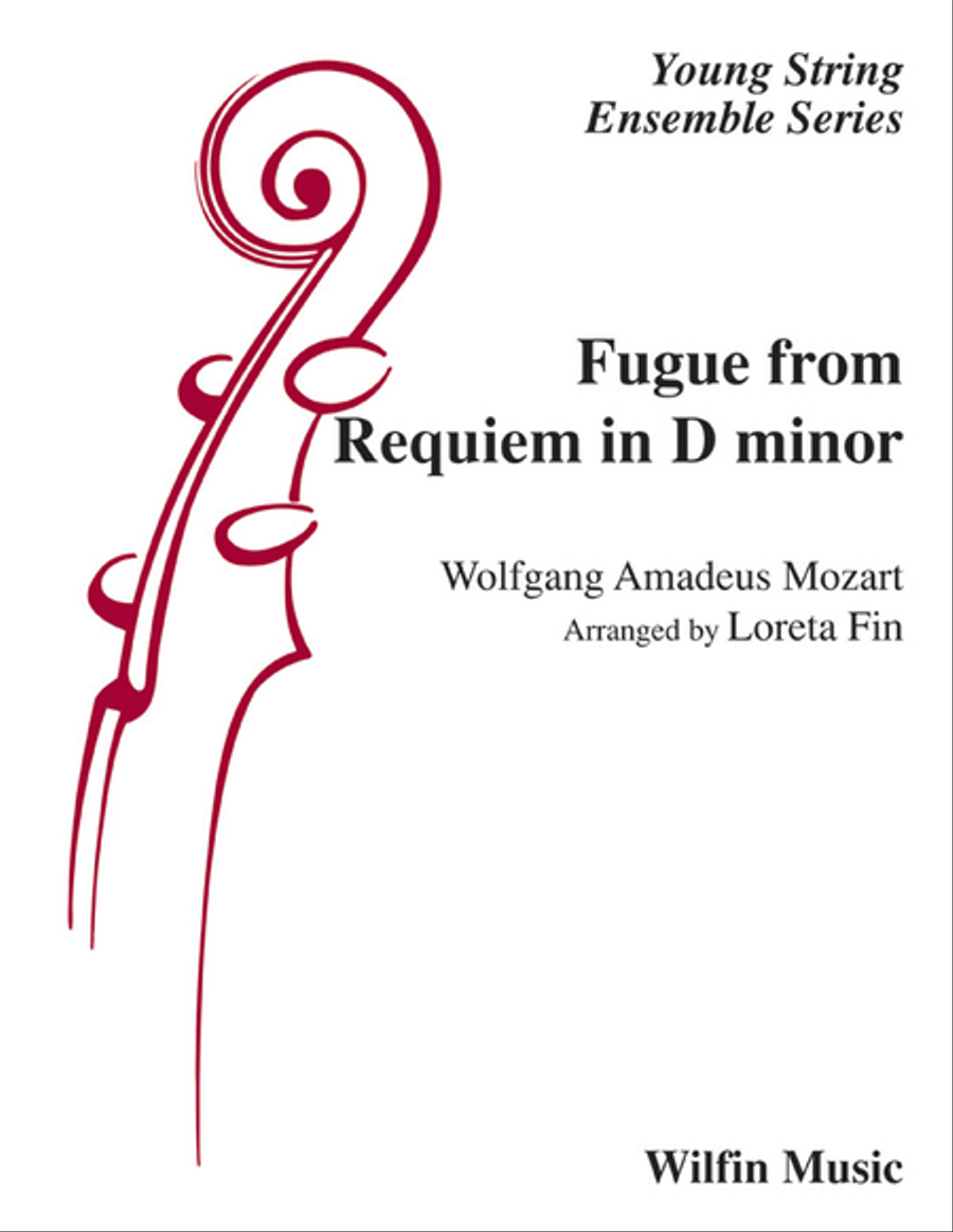 Fugue from Requiem in D minor String Orchestra scores gallery preview page 1