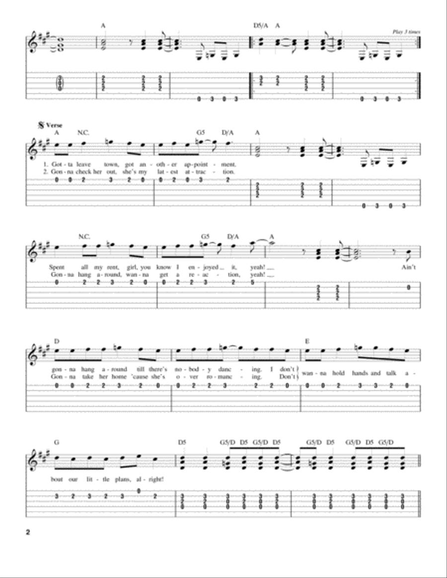 Cold Hard Bitch Cold Hard Bitch Acoustic Guitar scores gallery preview page 2