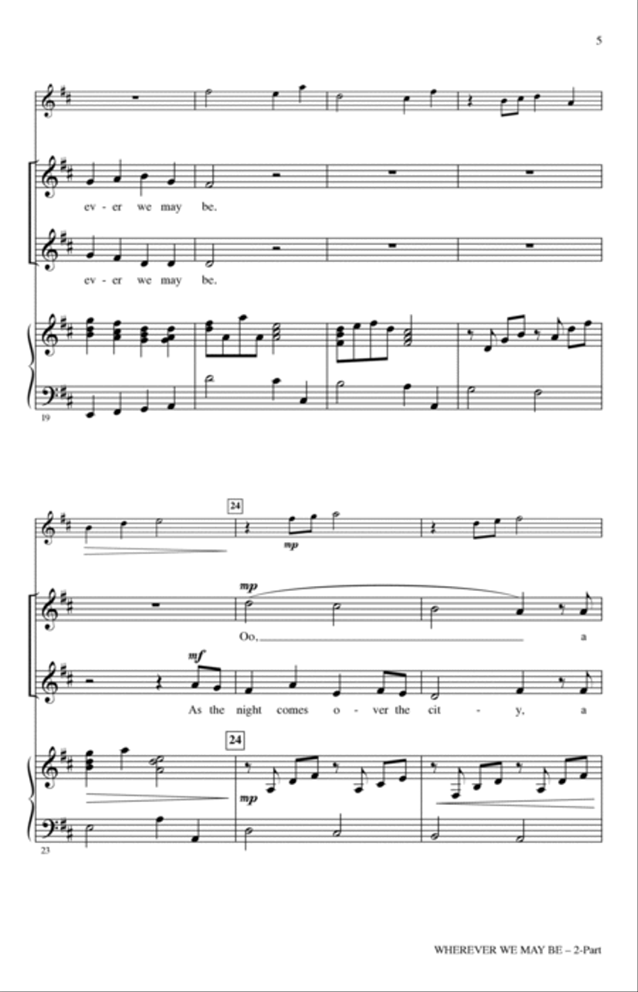Wherever We May Be 2-Part scores gallery preview page 4