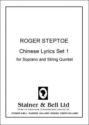 Chinese Lyrics Set 1 for Soprano and String Quintet