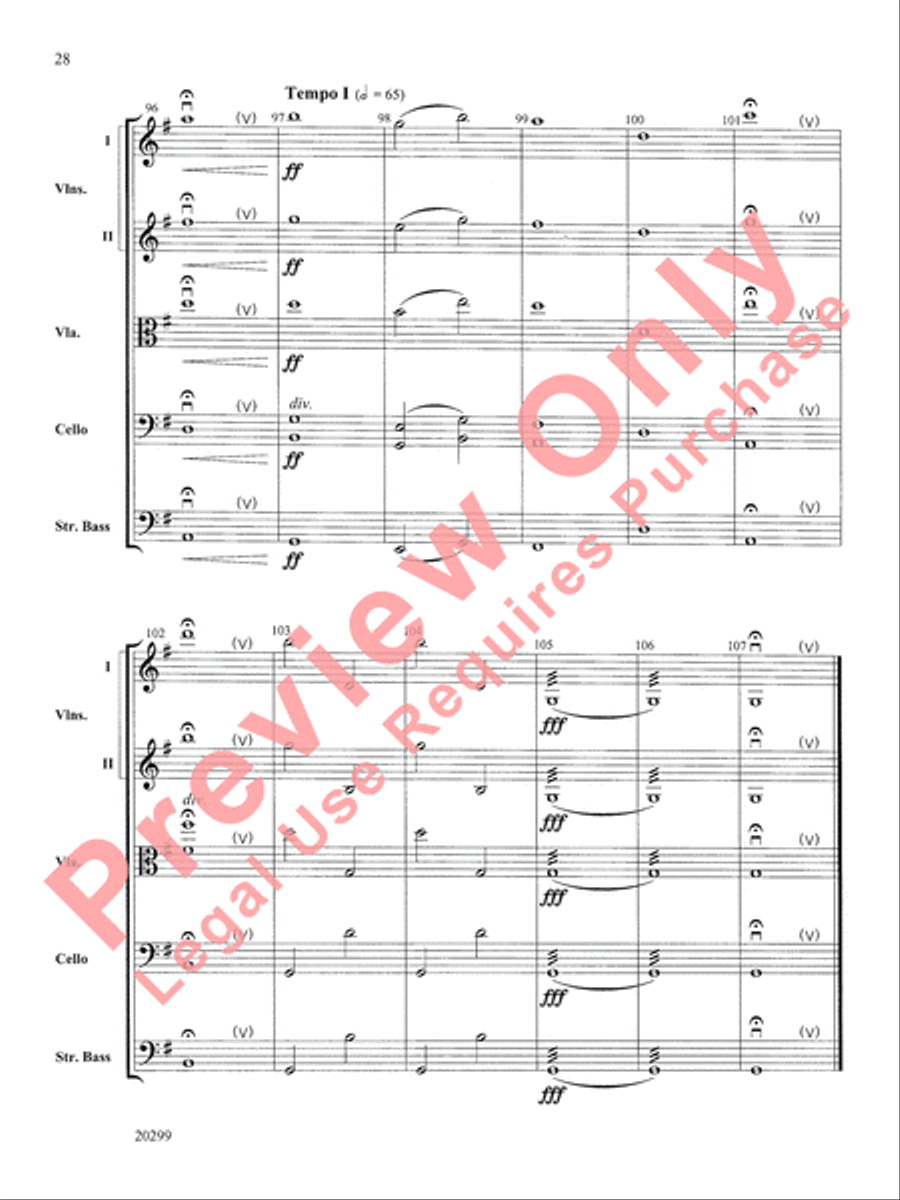 Pictures at an Exhibition, Selections from String Orchestra scores gallery preview page 29