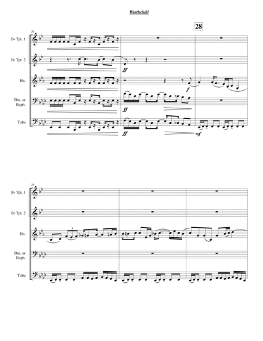 Wrathchild Chamber Music scores gallery preview page 5