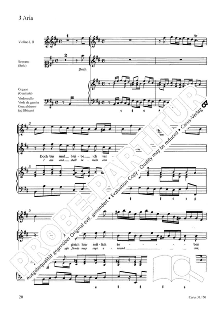 O my Lord, I long for thee (Nach dir, Herr, verlanget mich) 4-Part scores gallery preview page 23