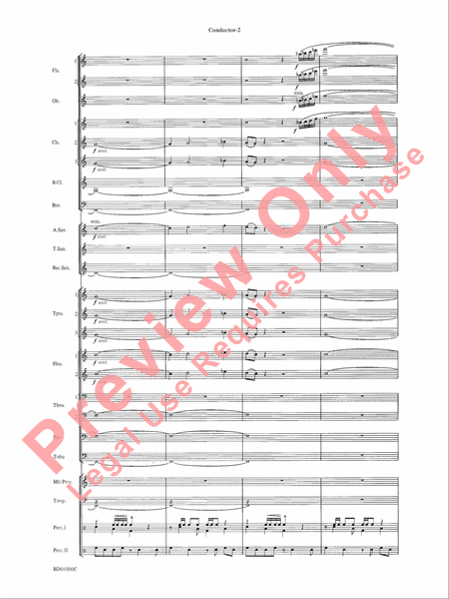 Chant Rituals Chant Rituals Concert Band scores gallery preview page 5
