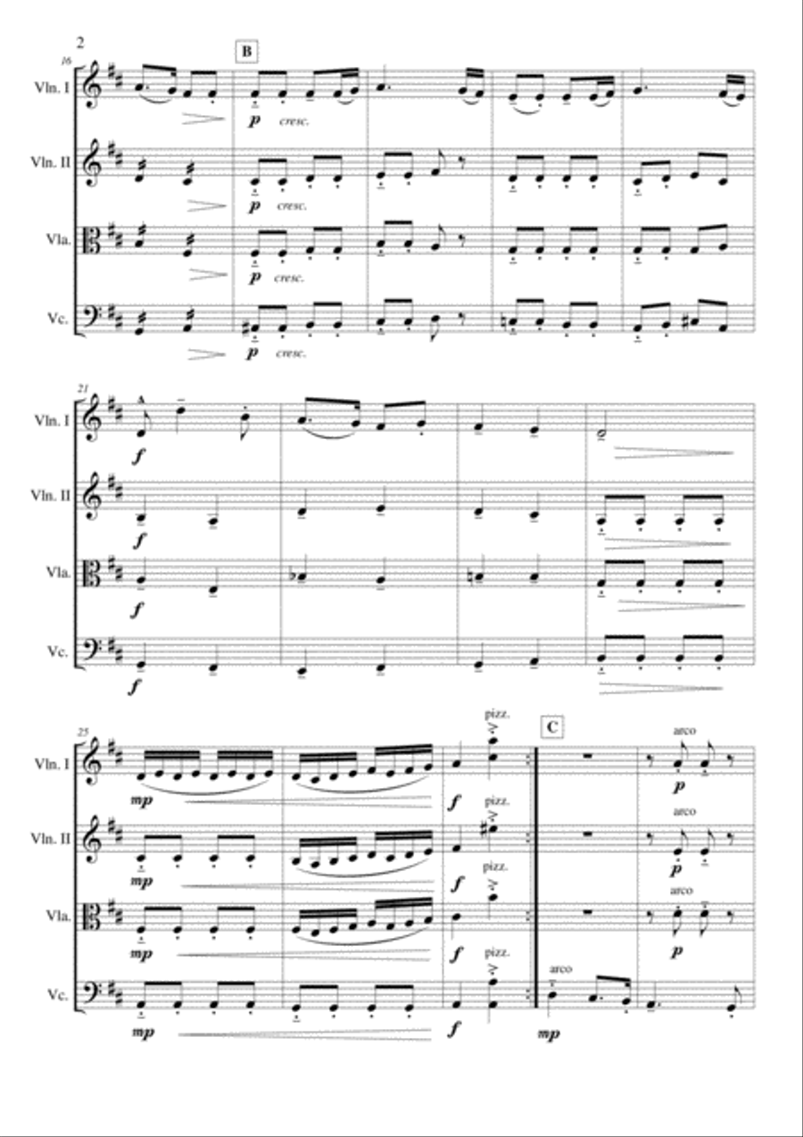 Joy To The World String Quartet scores gallery preview page 2