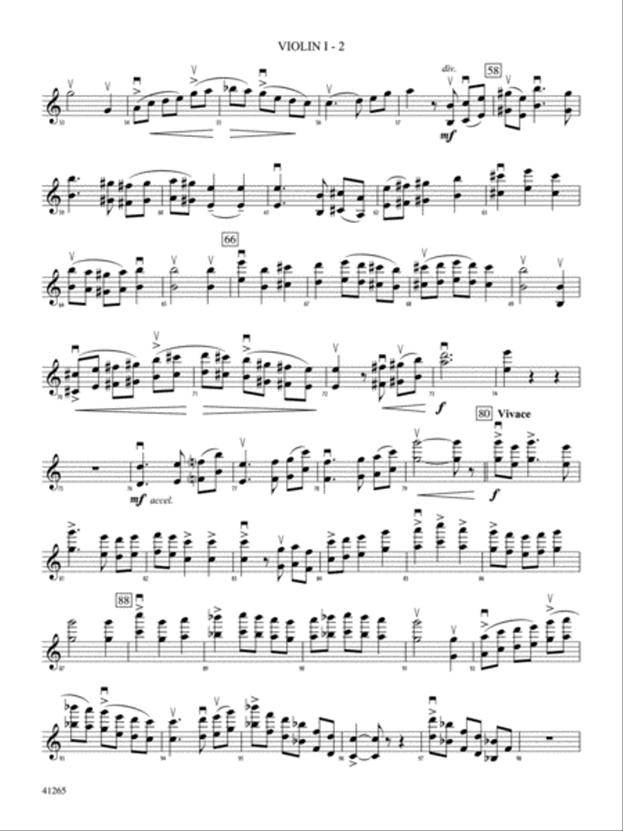 Country Song: 1st Violin Country Song: 1st Violin String Orchestra scores gallery preview page 2
