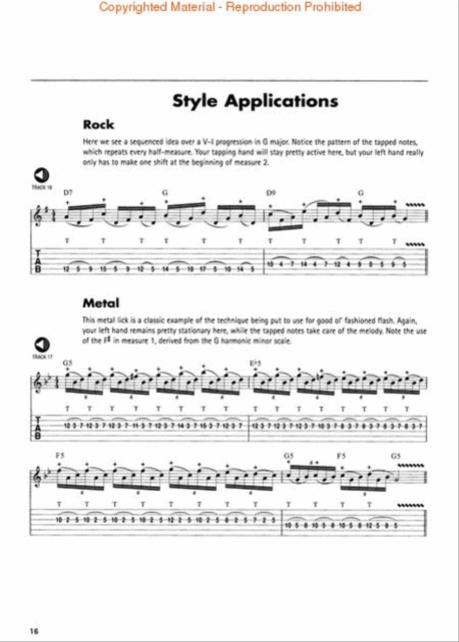 Guitar Tapping Guitar Tablature scores gallery preview page 4