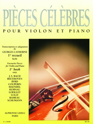 Book cover for Pieces Celebres Vol.1: Easy (violin & Piano)