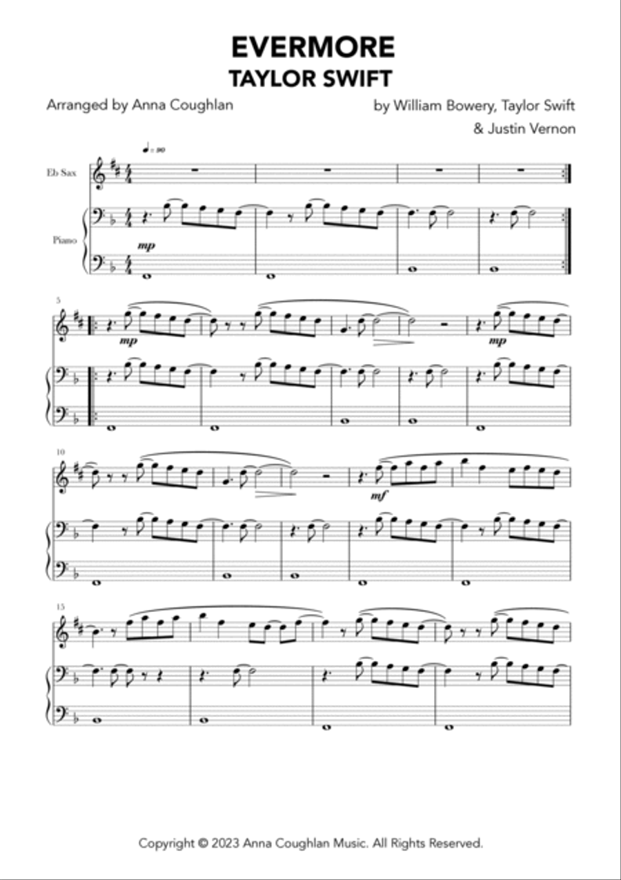 Evermore Evermore Alto Saxophone scores gallery preview page 3