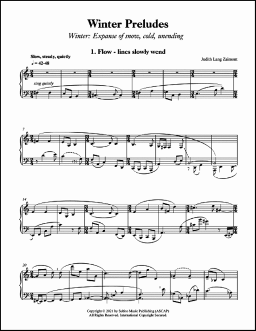 Winter Preludes Harpsichord scores gallery preview page 2