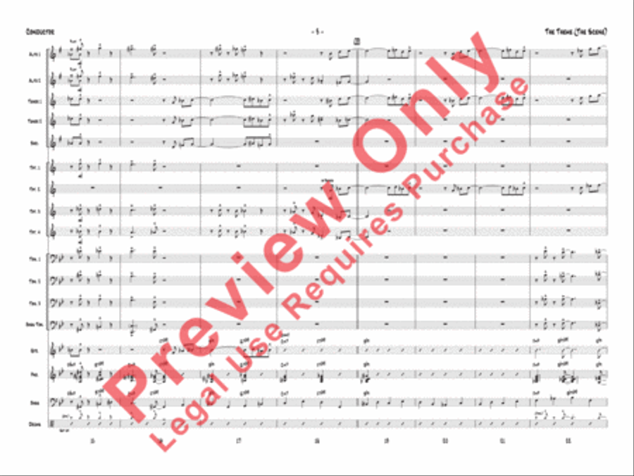 The Theme (The Scene) Jazz Ensemble scores gallery preview page 6