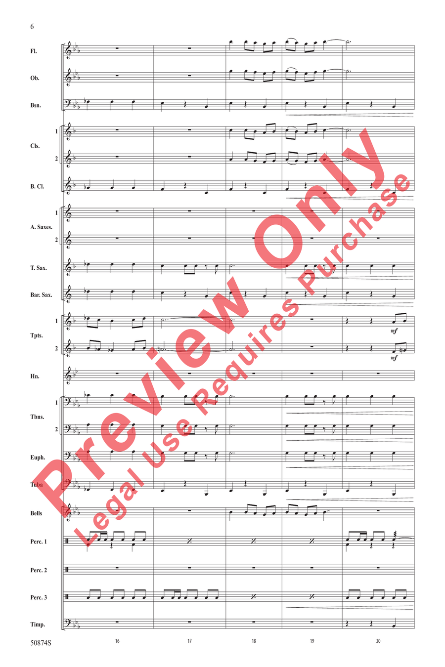 Fiesta! Concert Band scores gallery preview page 6