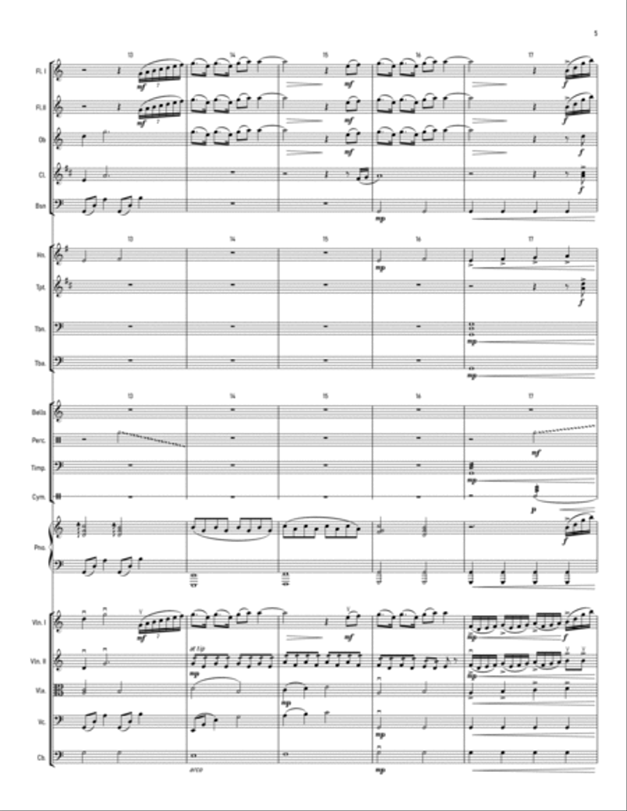 Just Around The Riverbend Full Orchestra scores gallery preview page 6