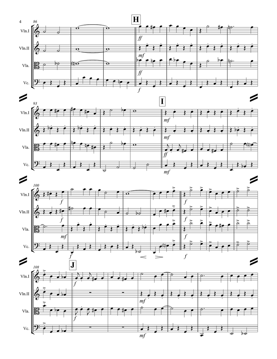 Mele Kalikimaka String Quartet scores gallery preview page 5