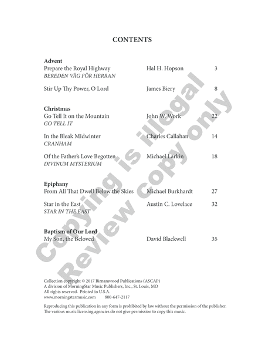 Seasons and Celebrations (Winter) Medium Voice scores gallery preview page 21