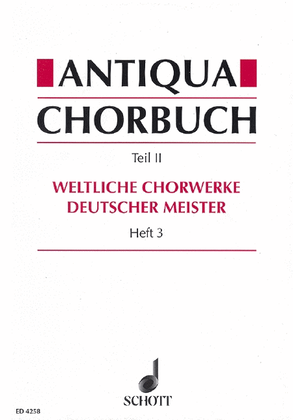 Book cover for Antiqua Chorbuch Secular Vol 3