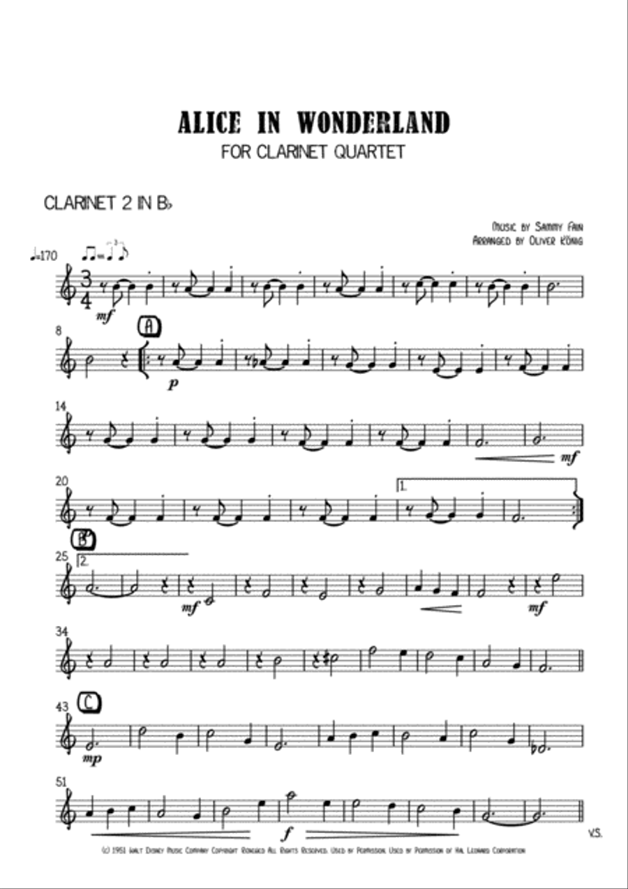 Alice In Wonderland from Walt Disney's ALICE IN WONDERLAND Jazz Ensemble scores gallery preview page 4