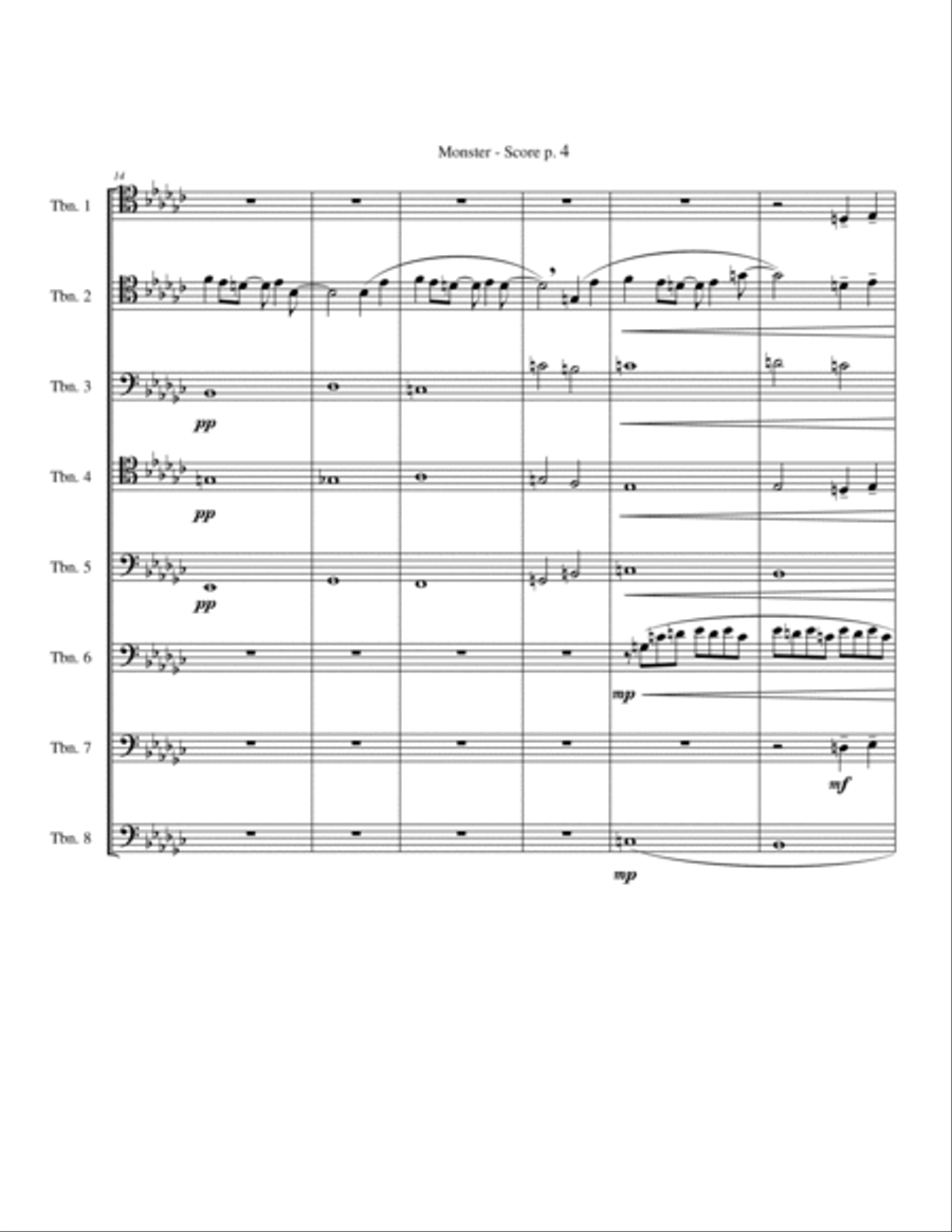 Monster Trombone Solo scores gallery preview page 4